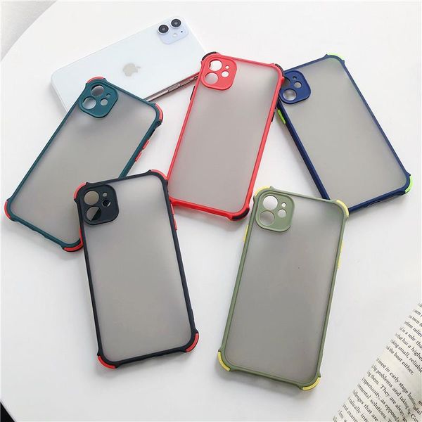 

cgjxsphone case for iphone 11 pro x xr xs max 7 8 plus luxury contrast color frame matte hard pc protective for iphone 11 case factory direc