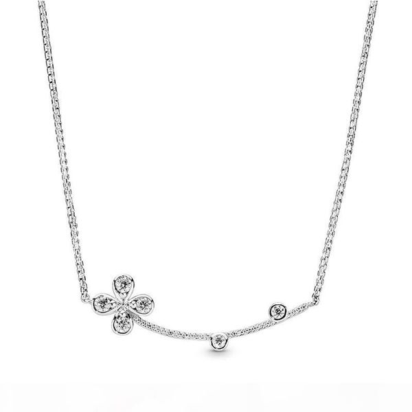 

2019 new arrival 925 sterling silver chain clover necklace original box for designer four-petal flower necklace women luxury designer neckla