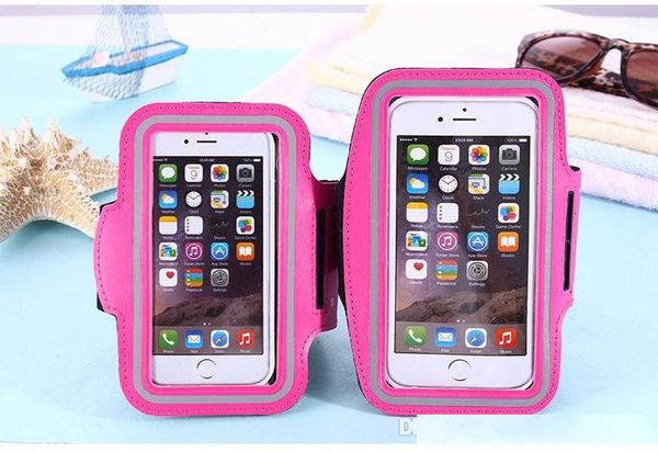

arm package waterproof sport gym running armband soft pouch case cover for smart phone arm bag band 50pcs/lot