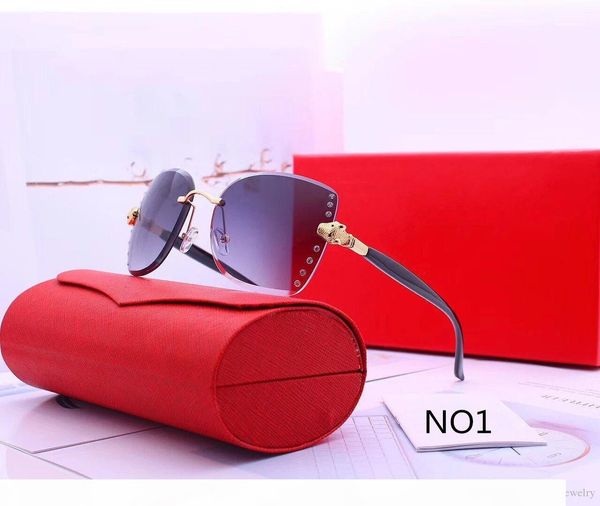 

womens designer sunglasses luxury sunglasses for woman fashion adumbral glasses 6 color with box, White;black
