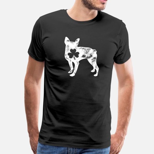 

82439 boston terrier st patricks day men d t shirt men designs short sleeve plus size 3xl cool anti-wrinkle new fashion spring autumn shirt