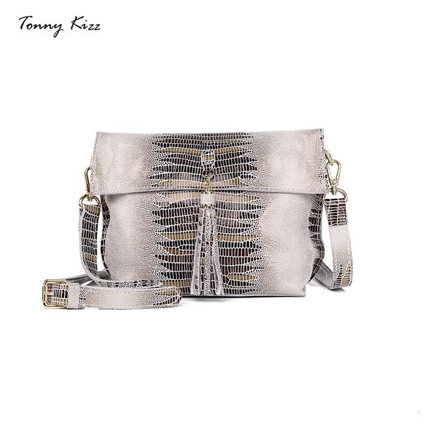 

tonny kizz genuine leather crossbody bags for women small shoulder bags capacity tassel female handbags animal prints purse