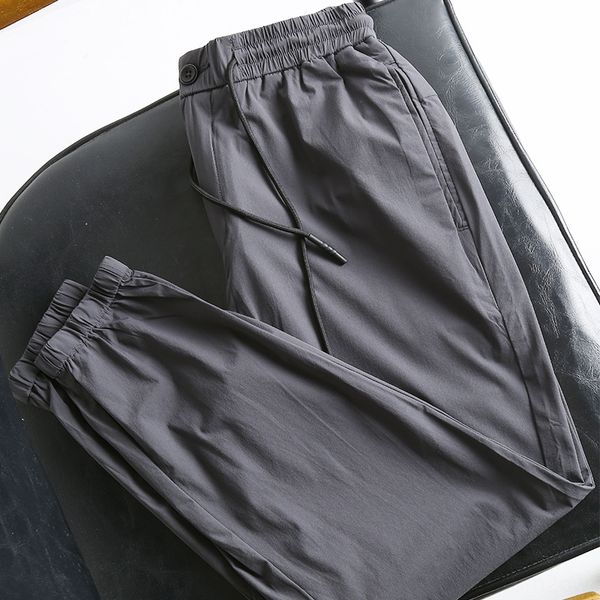 

ultra light and thin summer comfortable simple straight sports casual pants feet men's micro elastic casual pants men's nrm3y, Blue