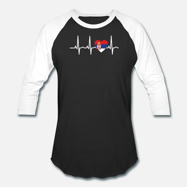 

i love ekg heartbeat serbien serbia balkan t shirt men fit cotton s-xxxl formal fit comfortable spring autumn cool