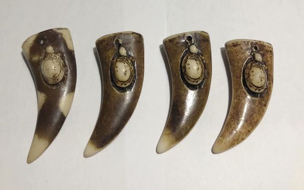 

12 pcs imitation carving tirbal necklace vintage souvenir jewelry classic, Silver