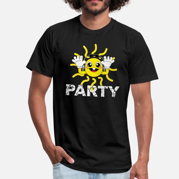 

summer party sun funny music sun gift t shirt men designs cotton o neck original sunlight comical summer slim shirt
