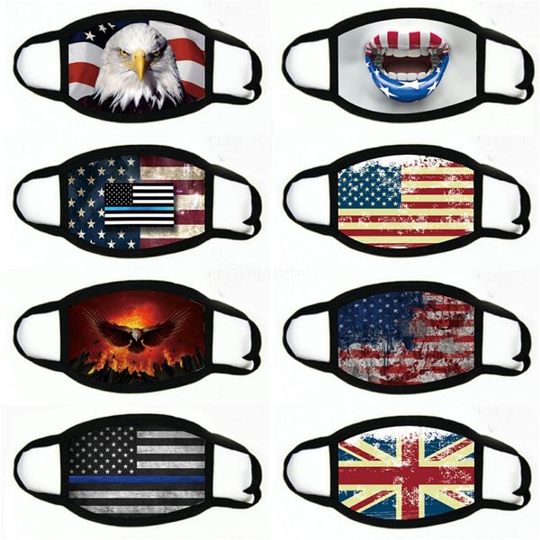 

1mask 2020 american election dustproof protective masks us flag mask#598, Black