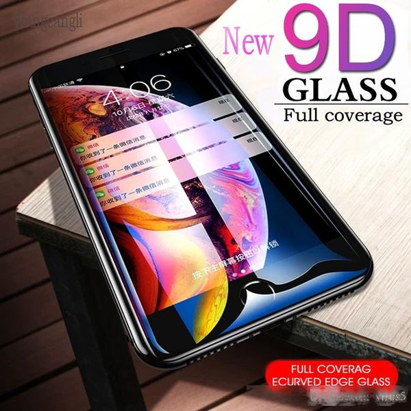

9d protective glass for iphone 7plus x glass on iphone x r xs max screen protector iphone 7 6 xr screen protection