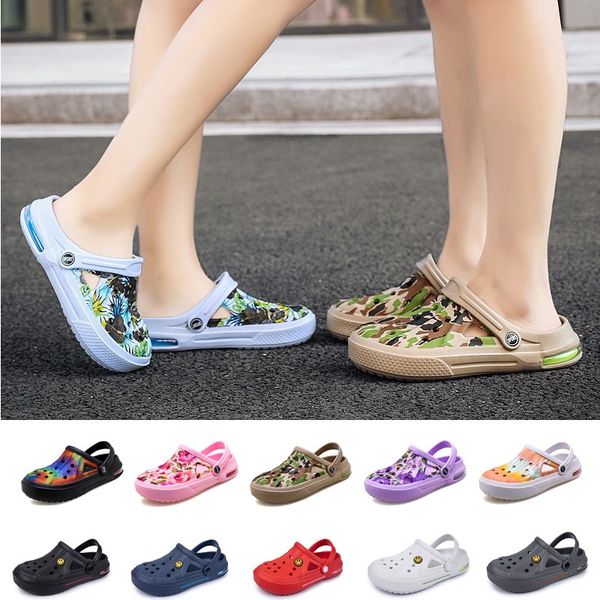 

menswomenssummersandalsforbeachsports2020couplesslip-onshoesslippersfemalemaleclogscrockscrocsewatermules, Black