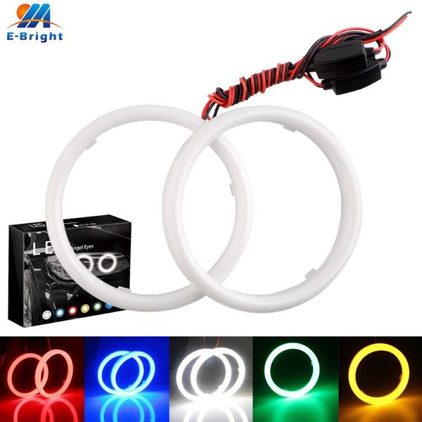 

2pcs 9-30v dc cotton angel eyes light led cob 60mm 70mm 80mm 90mm 100mm 110mm 120mm halo rings white red blue green amber mix