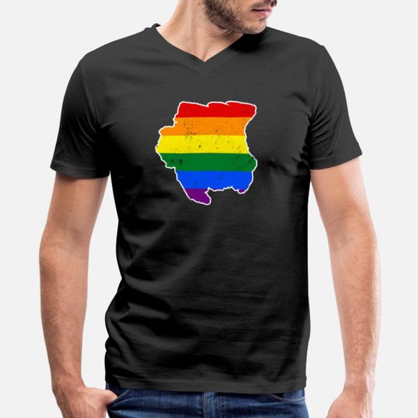 

suriname rainbow flag lgbt pride flag t shirt men designing tee shirt o neck novelty loose casual summer style letter shirt