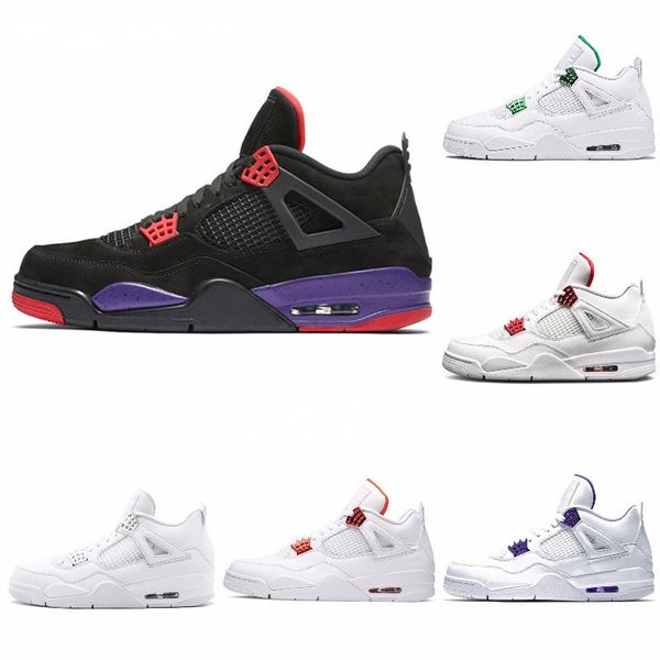 

cool grey 4 pure money metallic pack men basketball shoes 4s pine green court purple university orange red sneaker j#07-321