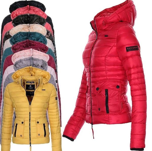 

zogaa brand winter parkas women's coats puffer jacket parka for women casual slim fit solid outwear female hooded coat plus size, Black