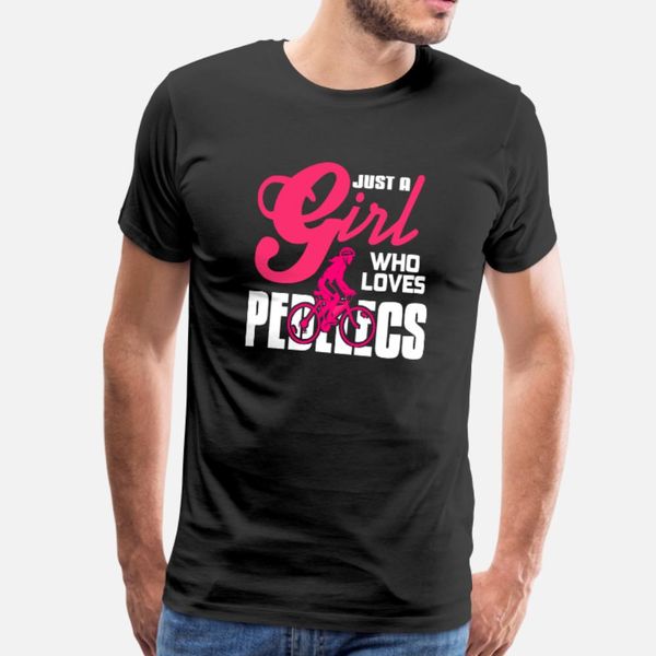 

just a girl who loves pedelecs t shirt men designs cotton o neck kawaii fit funny summer style letters shirt