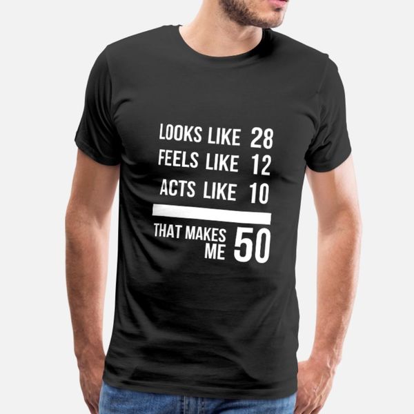 

funny 50th birthday gift present t shirt men design cotton s-xxxl slim graphic basic spring autumn original shirt