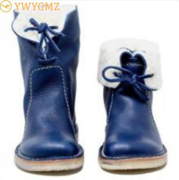 

blwbyl autumn winter women snow boots short tube short boots add thick flat heel keep warm girl cotton shoes, Black