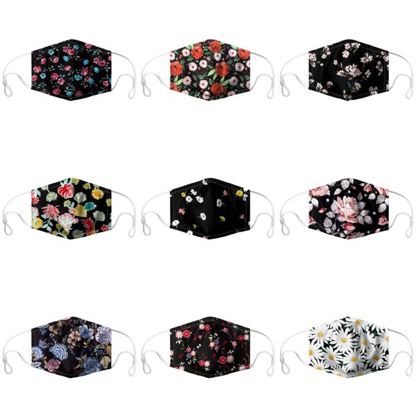 

riding face mask supplies dustproof print mask universal for men women#573, Black