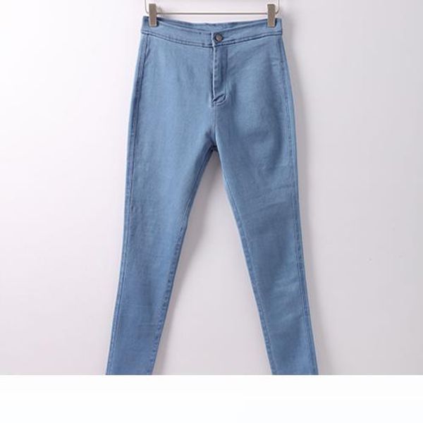 

skinny jeans woman pantalon female denim pants strech womens colored skinny jeans with high waist jeggings jean women, Blue