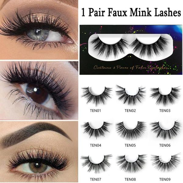 

crisscross natural 3d mink eyelashes long lasting mink lashes natural dramatic volume eyelashes extension false