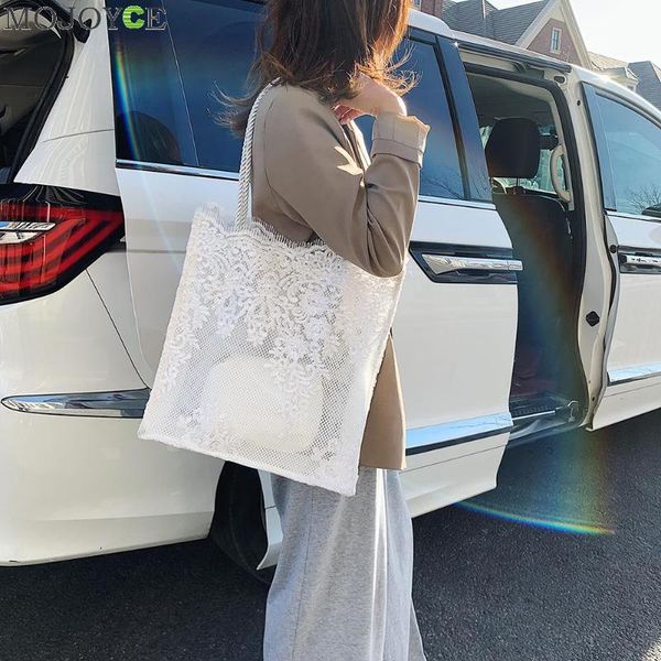 

2pcs/set nylon women lace handbags ladies fashion tote purse beach shoulder bag female classic elegant shoulder handbags
