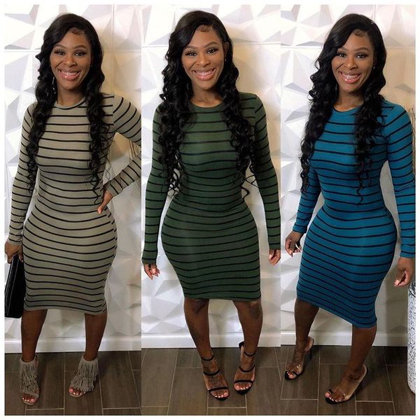 

дизайнер платье с длинным рукавом экипаж шеи женщин bodycon платье повелительниц вскользь шотландки печати женщин, Black;gray