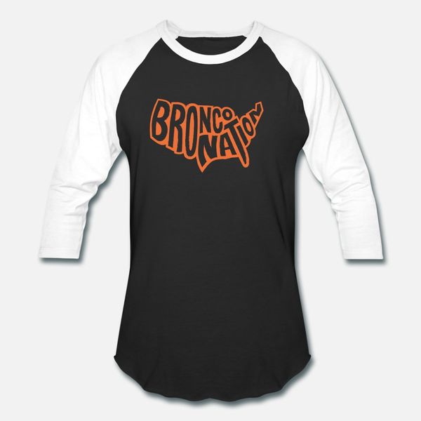 

bronco nation t shirt men printing 100% cotton s-xxxl letters gift breathable summer pattern shirt