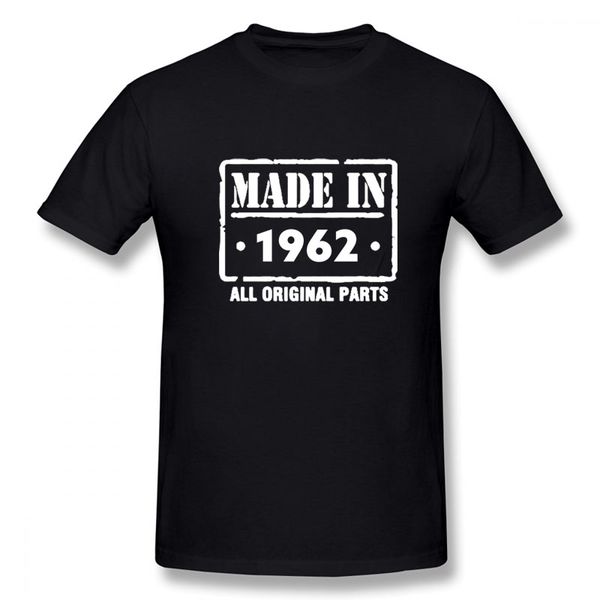 

made in 1962 new funny t shirt men short sleeves hip hop oversized o-neck cotton t shirts