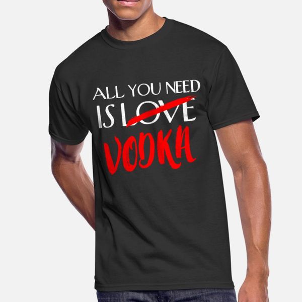 

vodka t shirt men customized short sleeve o neck standard crazy breathable spring kawaii shirt