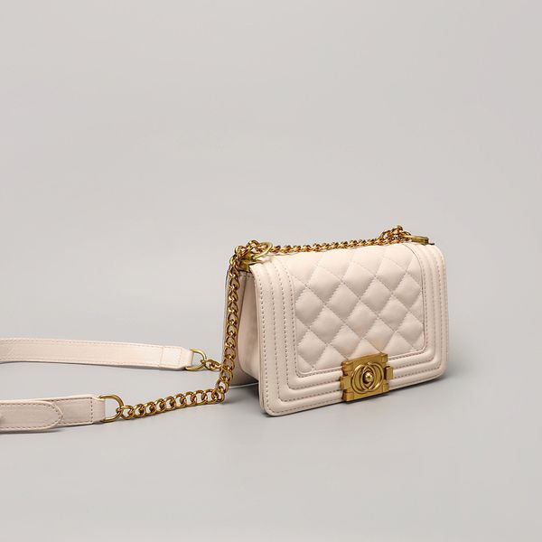 

women's 2020 new trendy all-match simple ck chain messenger advanced texture diamond small square bag
