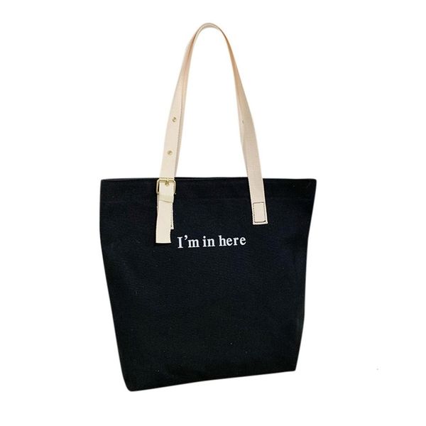 

Fashion Womens Solid Color Fashion Large Canvas Capacity Canvas Shoulder Bag
