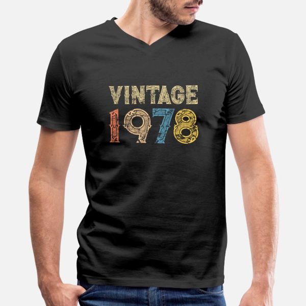 

1978 40th vintage retro birthday t shirt men printing tee shirt s-3xl kawaii anti-wrinkle new style summer style vintage shirt