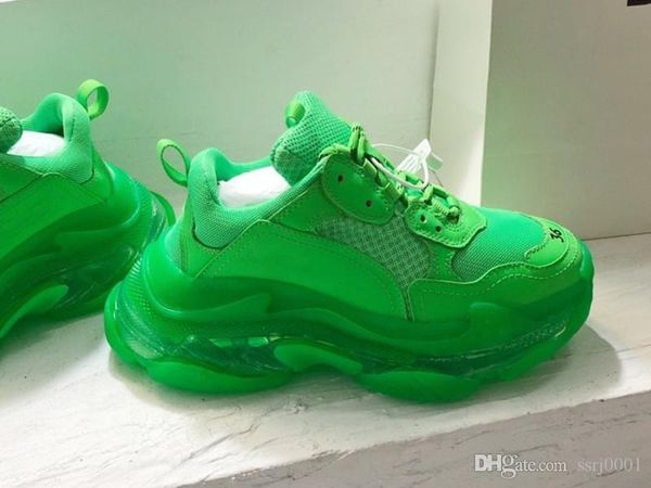 

triple s clear sole sneaker in silver green calfskin lambskin and mesh calfskin,lambskin and mesh check the availability, Black