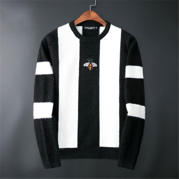 

fashion sweaters for men fashion fleece badge applique long sleeve couple sweaters autumn loose pullover sweaters, White;black
