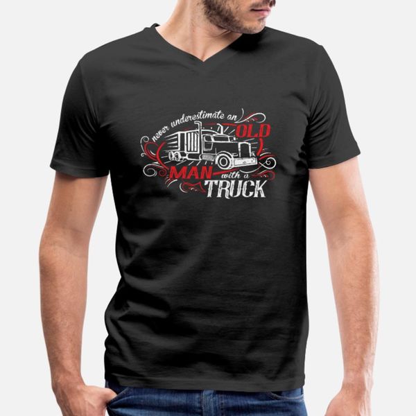 

truck driver trucker old man t shirt men printing tee shirt s-xxxl slim interesting authentic summer standard shirt
