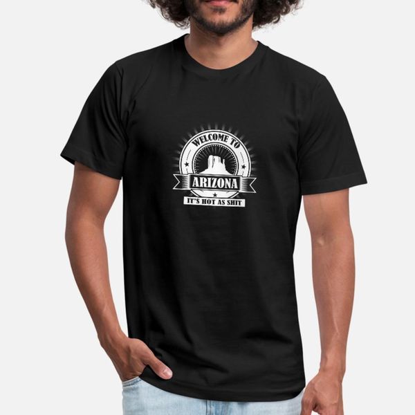 

welcome to arizona t shirt men character cotton s-3xl pictures fitness funny casual spring autumn letters shirt