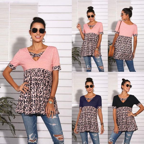 

luxury women spring summer clothes short sleeve casual tshirt dresses designer leopard print dress female clothing, Black;gray