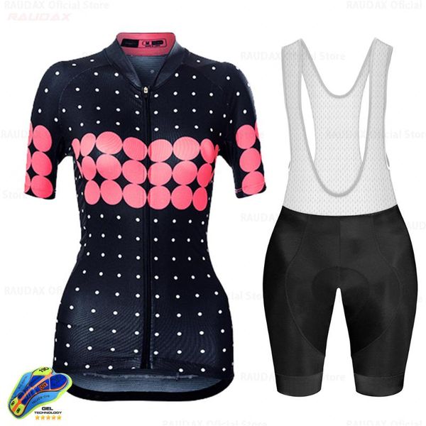 

women cycling clothing bicycle jersey set female mtb ropa ciclismo raudax girl cycle casual wear road bike bib short raudax, Black;blue