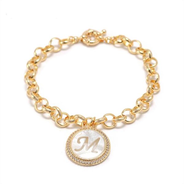

european and american fashion luxury letters conch bracelet women bracelet, Black