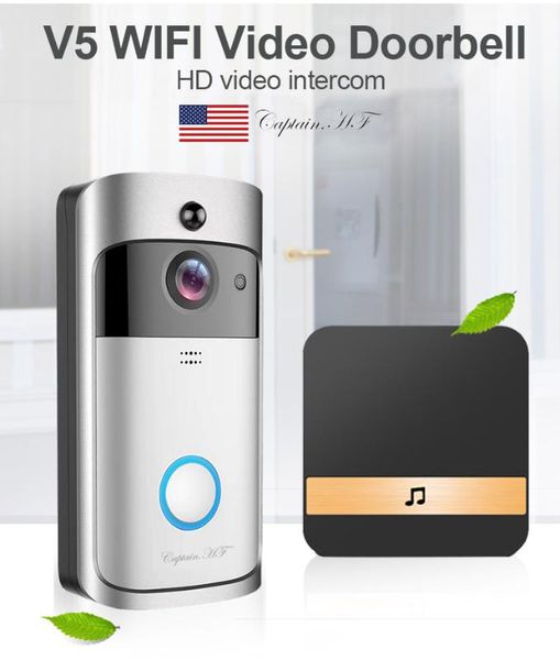 

facial recognition system us captain wifi video visual doorbell 720hd 24g wi-fi remote app control intercom voice conversation