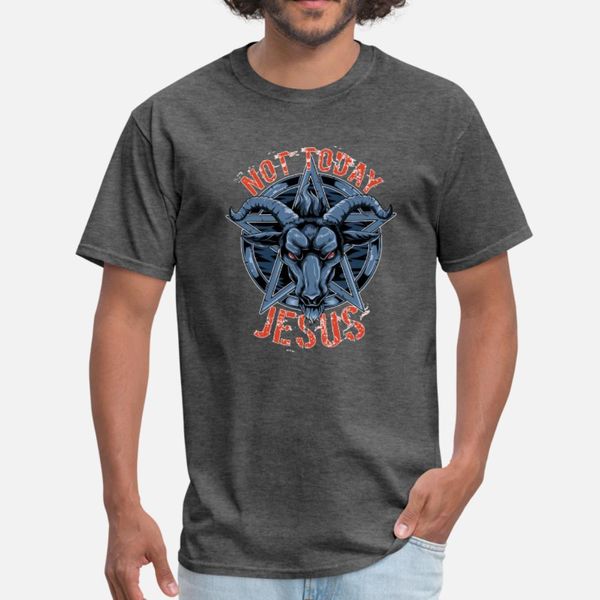 

baphomet satan not today jesus t shirt men customize tee shirt size s-3xl clothes sunlight funny casual spring leisure shirt