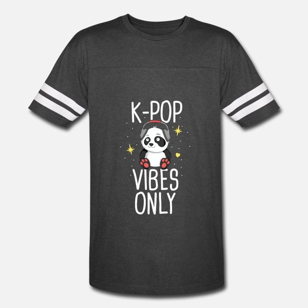 

kpop vibes only korean merchandise panda t shirt men designer cotton s-xxxl normal famous casual summer kawaii shirt