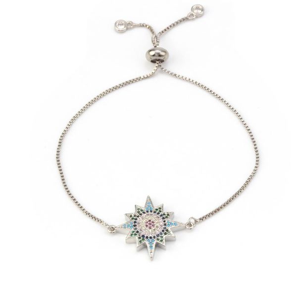 

creative zircon korean star bracelet female, Black