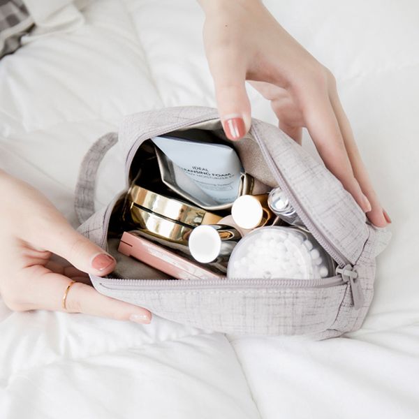 

women travel toiletry wash cosmetic bags beautician makeup storage organizer make up necessaire pouch trip supplies accessories