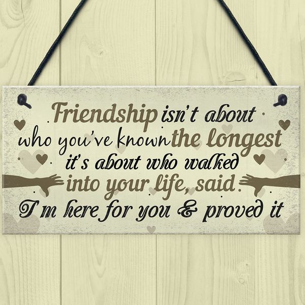 

friendship hanging craft home decoration wall plaques rectangle vintage wooden
