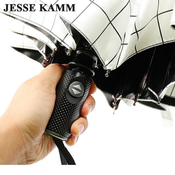 

jessekamm fully automatic auto open auto close strong windproof for women men rain umbrellas fashion ing