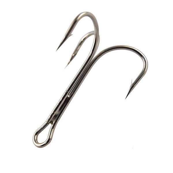 

10pcs 3551 high carbon steel treble fishing hooks saltwater sharp big o'shaughnessy triple bait fishhooks tackle