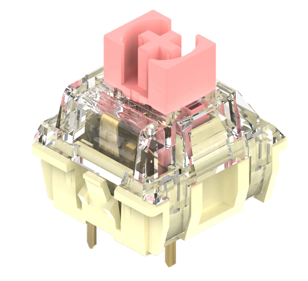 

ttc gold pink keyswitch for customized mechanical keyboard compatible with mx series switch dustproof 3pin 37g