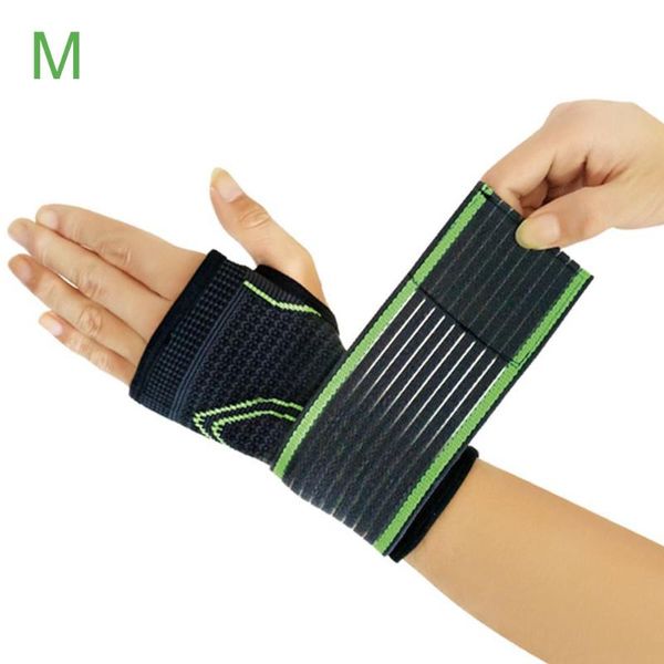 

high elastic bandage fitness yoga hand palm brace wrist support gym palm pad protector, Black;red