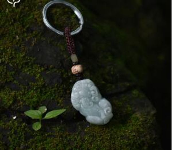 

car keychain chain lucky clouds safeguarding jewelry men and women couple creative key pendant, Silver