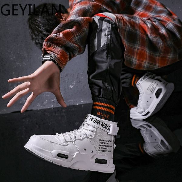 

нового pu leather покрытие мужчина ботильоны мужчина boots high top супер теплый снег открытых повседневные легкие зимние ботинок, Black